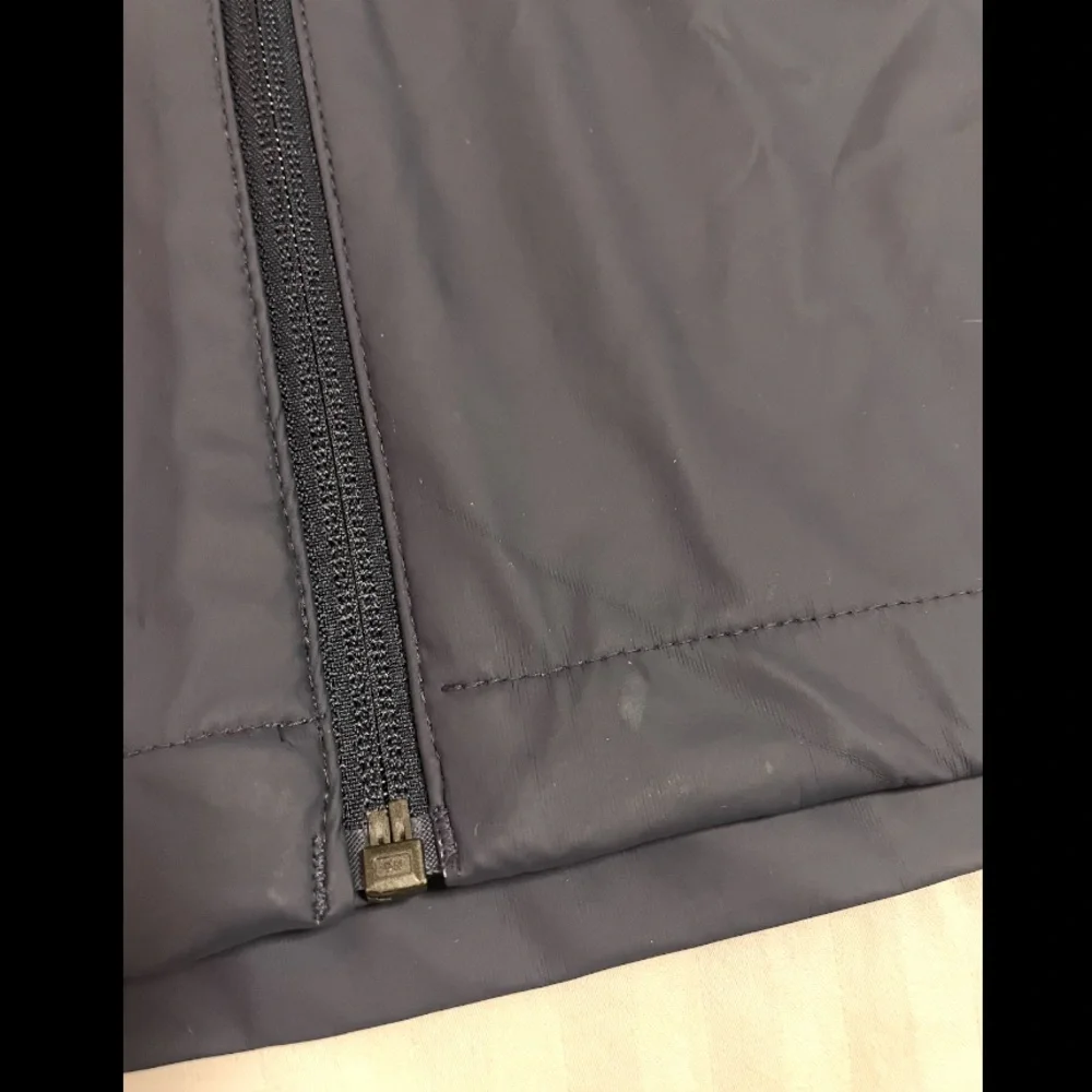 Quiksilver Men Windbreaker Rain Jacket Packable Pocket Charcoal Grey Sz Med